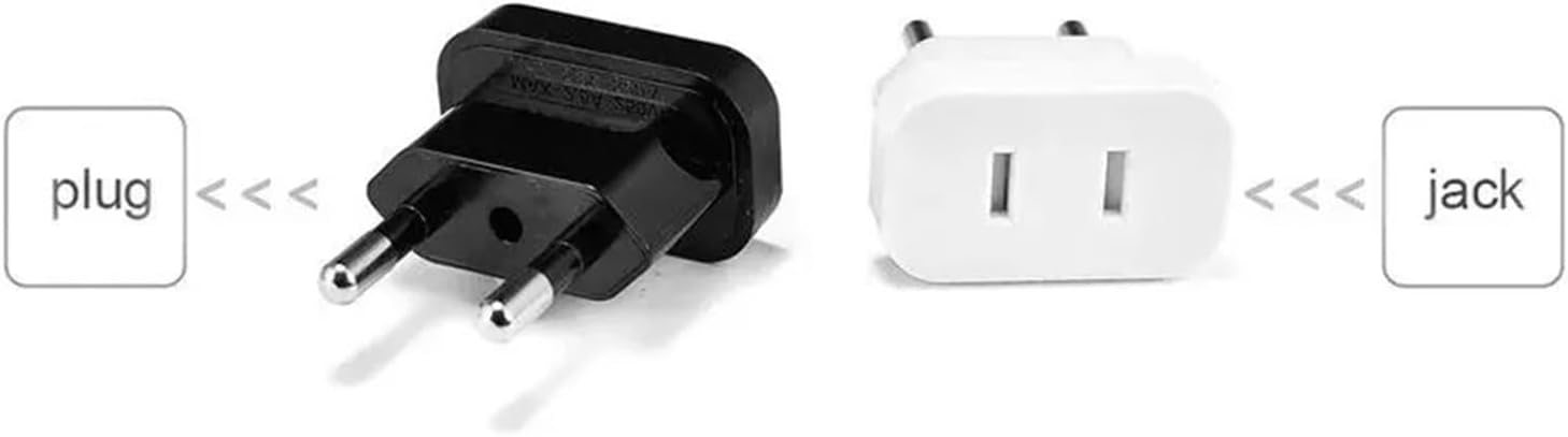 Plug adapters Software Adapter M+X C+A JP to Electrical Outlet U+S to Converter Travel Adapter Power Converter Sockets AC Outlet(10pcs,4.8mm Black)