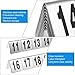 Stainless Steel Table Numbers, 1-10/25/50/100 Restaurant Digital Number Plate Tabletop Number Stackable, Wedding Birthday Marriage Party Supplies(1 to 25)