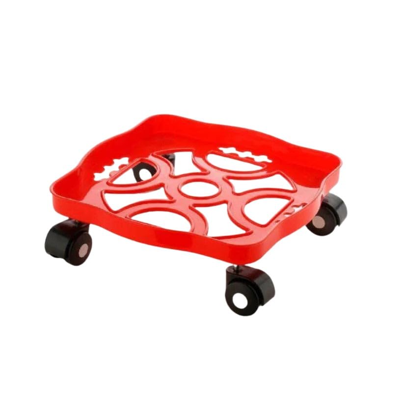 PremiumAV Square Plastic Gas Cylinder Trolley – Heavy-Duty, Movable Stand with Wheels for Easy Cylinder Transport – Durable & Rust-Resistant Kitchen Utility-image-19