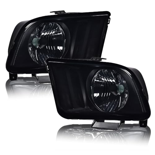 Image of PIT66 Headlights Assembly Fit 2005-2009 Ford Mustang