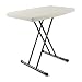 Produktbild Nexos Partytisch 50x70 cm weiß Klapptisch Balkontisch höhenverstellbar Beistelltisch Campingtisch klappbar 6 kg Kunststoff Metallgestell