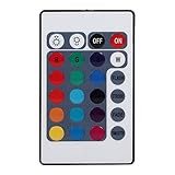 LED Strip Controller, Asixx Mini 17/20/24/44 Keys IR/RF Remote Controller for 3528 5050 RGB LED Strip Light(# 24 Keys)
