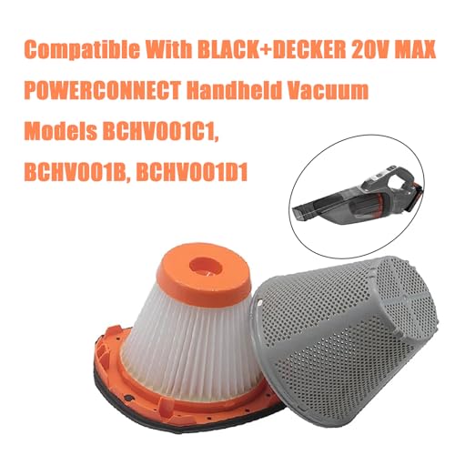 Miniatura 2 de Filtro Hepa N900287 Para Aspiradora De Mano Black Decker 20v Max Powerconnect Modelos Bchv001c1, Bchv001b, Bchv001d1 Parte