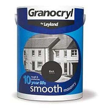 Granocryl by Leyland Smooth Masonry Paint - Black 2.5L