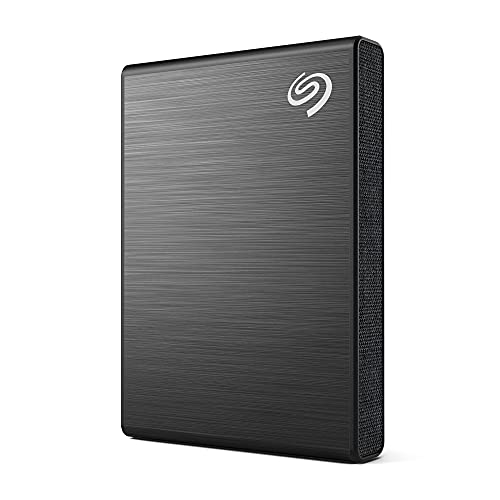 Seagate OneTouch SSD 1 To, SSD externe portable – Noir, 1 030 Mo/s, application Android, 6 mois DropBox et Mylio Photos, services Rescue (STKG1000400)