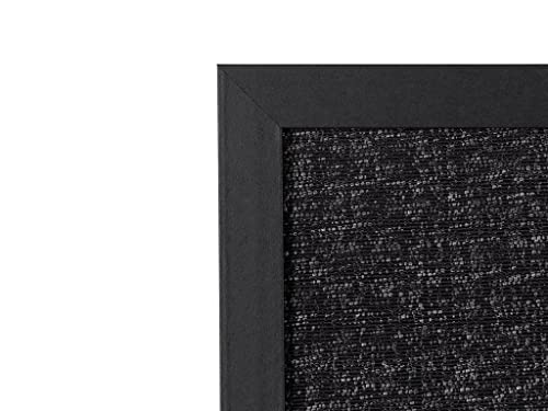 Mastervision Bulletin Board, 18" X 24", Dark Fabric Message Board, Black Mdf Frame #TOP3