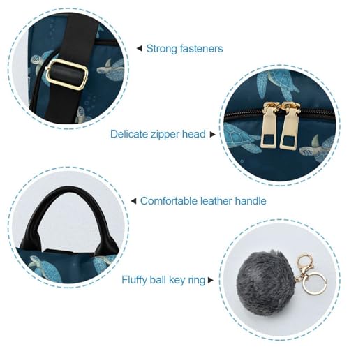 Sac à dos polyester imprimé Ancient Sea Turtles avec rangement multipoche - 5