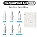 LOVE MEI Replacement Pencil Tips for Apple Pencil Pro,Upgraded Pen Tips fit for Apple 2nd 1st Gen USB-C,and Logitech Crayon Digital Pencil,Pencil Tips Pad Pro Pencil Sets 6
