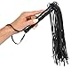 Bad Kitty Peitsche - stimulierender Flogger für Frauen und Männer, Sex-Toy zur intensiven Stimulation, mit langen Striemen, Leder-Optik, schwarz