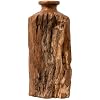 Vitex Pubescens Vahl Wooden Vase, Handcrafted from a Single Block of Natural Wood, Unique Decorative Vase, 11.8 H x 5x6.5 D