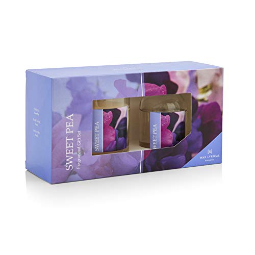 Image of Wax Lyrical Candle and Reed Diffuser Gift Set, Sweet Pea