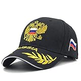 Baseball Cap Russland Bestickte Baumwoll-Baseball Cap Frauen Lässiger Hysteresenhut für Männer Mütze Mannhut Knochenmütze für Frauen