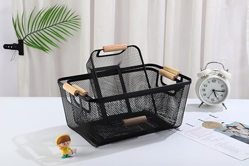 Cesta de acero de malla de metal AJIODA rectangular para almacenamiento 7