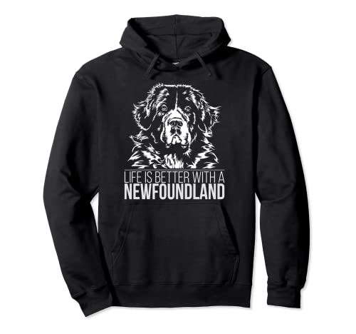 Proud Newfoundland life is better dog T-Shirt Shirt Tee Geschenk Pullover Hoodie