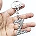 Unpafcxddyig Fashion A-Z Initials Letter Keychain Shiny Crystal Keyring DIY Key Ring Silver for Women Handbags backpack,Z