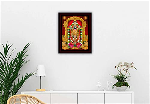 SAF paintings Tirupati Balaji Framed Acrylic Glass Painting 14 inch x 11 inch SANFR21