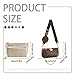 Soyizom Purse Organizer Insert Fits for Multi Pochette Accessories Bag Series perfectly,2 Packs in One Set Inserts Tote Bag Organizer Pouch Inside Add Zipper Pocket & Keychain,Beige