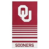 Northwest Oklahoma Sooners NCAA Striped Jacquard Beach Towel 36 x 72 Inches
