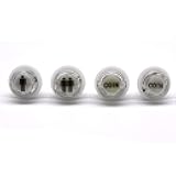Arcity 4 Pcs/Lot 24mm Arcade LED Push Buttons Illuminated Player 1P 2P Coin Lit with Microswitch for Arcade Machine Games Console Parts 5V White New