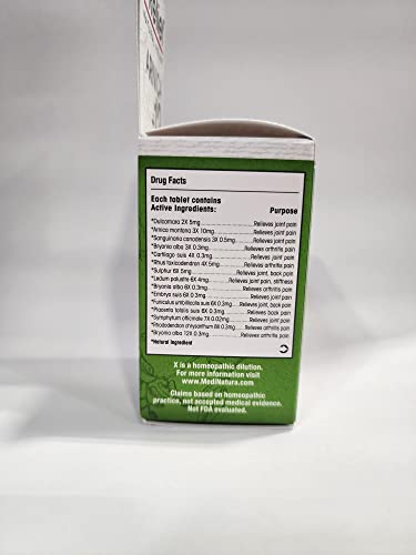 T-Relief Arthritis Arnica +12 Natural Pain Medicines Help Ease Soreness Stiffness Aches & Pains In Joints Naturally For Women & Men - 100 Tablets #TOP6
