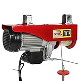 Alzamiento eléctrico del cabrestante del cable con 18 metros cuerda de alambre de acero 500KG-1000KG alzamiento eléctrico 1800WUS Plug 110V