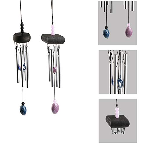 Unime Wind Chimes, Creative Design 2 Pack Beautiful Garden Chimes thumb #2
