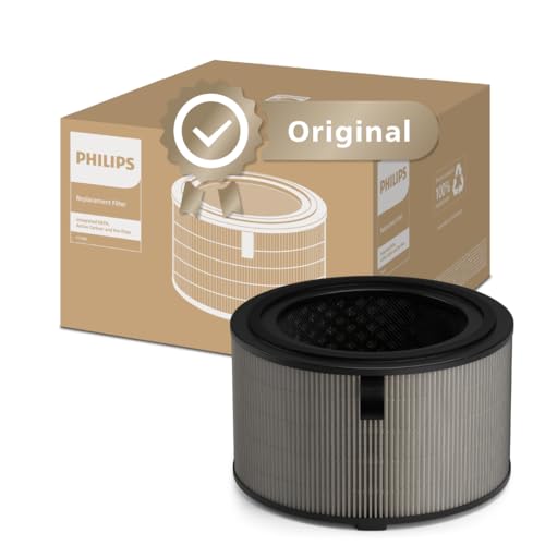 Philips Original Replacement Filter for 2-in-1 Air Purifier and Humidifier 3400 Series AC3420 and AC3421, HEPA NanoProtect + Active Carbon, 12 Months Lifetime, Black/White (FY3400/30) option