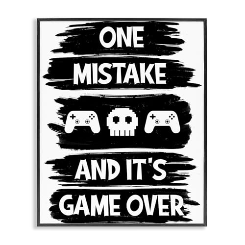 Giclée encadrée One Mistake It's Game Over Marcus Prime Stupell premium