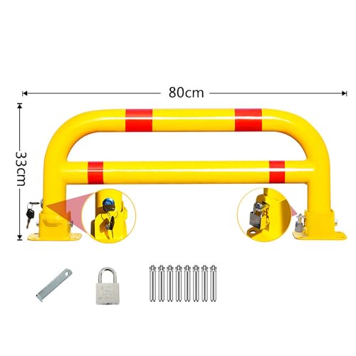 Barrière de parking verrouillable à double verrouillage de sécurité