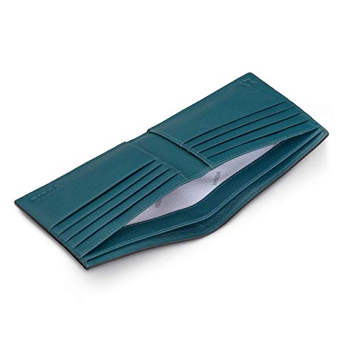 Portefeuille en cuir véritable Yoshi pour homme avec initiale et blocage RFID