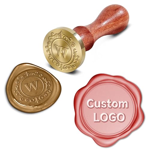 Custom Wax Seal StampMemorable Impression-Personalized Wax Seal Stamp kitCustomizable with Your own Logo for use on Invitations envelopes Wedding Gift Card and Vintage Gift.