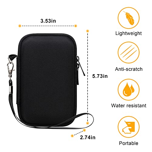 Elonbo Carrying Case For Kodak Pixpro Wpz2/Om System Olympus Tg-6 Underwater Photography Camera,Rugged Waterproof Shockproof Wifi 4K Video Digital Camera Storage Cover Bag Organizer Holder, Black #TOP2