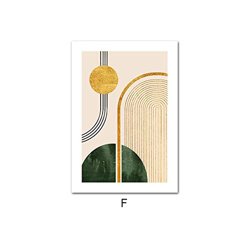 Affiche de toile d'art graphique abstrait nordique pour habiller un mur blanc vide