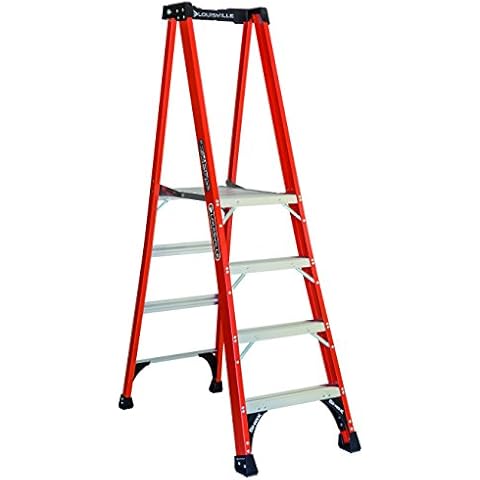Louisville Ladder 4-Foot Fiberglass Platform Step Ladder, 375-Pound Load Capacity, Type IAA, FXP1804HD Cover