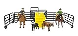 Big Country Toys Roper Set - 1:20 Scale - Rodeo Toy Set - Proprietary Blend of Plastic - Durable &...