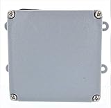 Thomas & Betts E989NNJ PVC Molded Screw Cover Junction Box 4 Inch x 4 Inch x 2 Inch Carlon