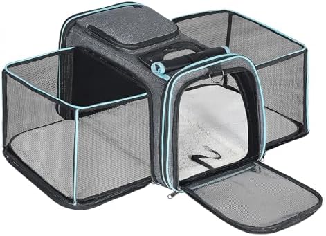 Cat Dog Carrier — side view showing full product dimensions