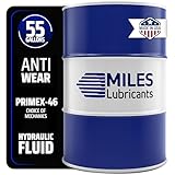 MILES LUBRICANTS ISO 46 Anti-Wear Hydraulic Fluid Premium Quality 55 Gallon Drum Industrial Mobile Equipment Hydraulic Systems Mining Equipment Gear Pumps Vane Pumps