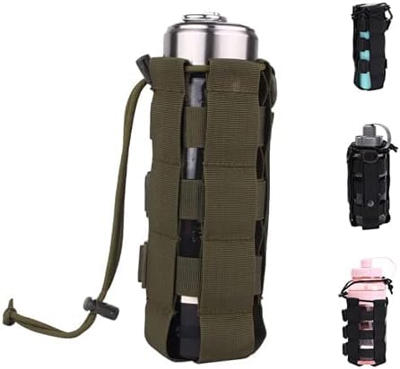 Gexgune Tactical Adjustable Molle Water Bottle Pouch Holster Carrier Outdoor Military Water Bottle Kettle Bag Camping Hiking Travel Kit