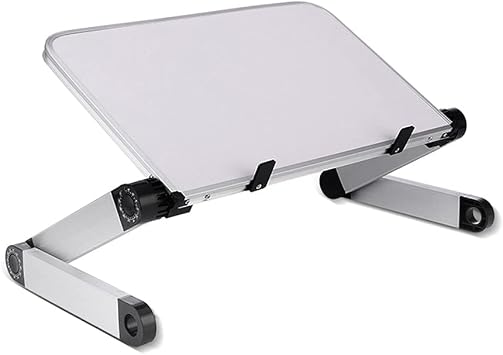 Folding Laptop Desk Aluminum Standing Riser for Macbooks Pad Notebook Computer