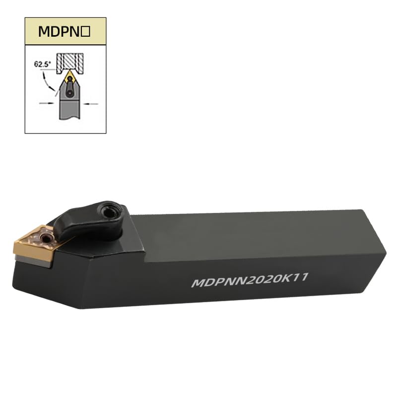 1pc External Turning Tools Holder MDPNN2020K11 MDPNN2525M15 Carbide Inserts Lather CNC MDPNN Machine Bar Cutting Tools Set(MDPNN1616H11)