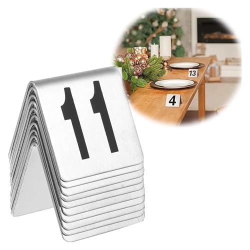 ROHCGHC Digitale Kennzeichnung, 50, 100 Tischkarten, doppelseitig, for Partys, Bankette, Service, Beweismittel, Markierungen(1 to 50)