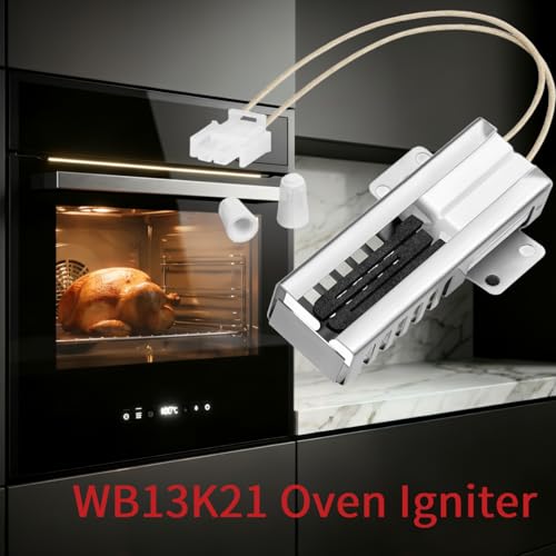 Image of Upgraded WB13K21 Oven Igniter Fit for GE Kenmore Hotpoint Samsung Gas Oven Igniter 5303935066 WB13K0012 WB13K0013 WB13K0021 DG94-00520A Norton 501a Replace AP2020569 PS231280 EAP231280, by PANDEELS