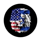 Zoom IMG-2 usa patriotic american flag lion