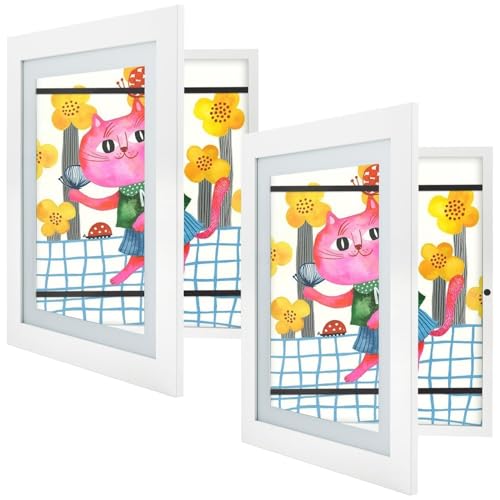 Golden State Art, 10x12.5 Kids Art Frames, Front-Opening...
