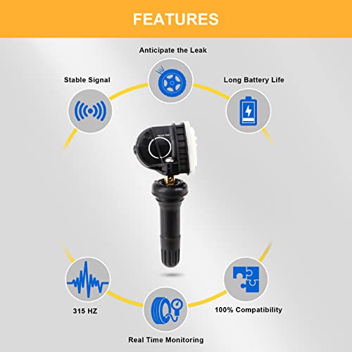 Tpms Sensor F2Gz-1A189-A 315Mhz Programmed Replacement Tire Pressure Sensor For Ford Lincoln #TOP2