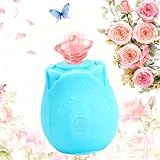 2026 Newly Rabbit Ear Female Viboators Toys Realistic Silicone Dick Viboators Sucking and Licking Sensory Toys with Strong Suction Cup for Hands-Free Tongue viboatorr for Women (Blue)