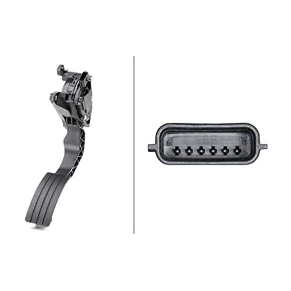HELLA 6PV 009 765-711 Sensor, Fahrpedalstellung - für Linkslenker - 6-polig - Schaltgetriebe