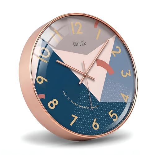 Image of Stylish Analog Wall Clock for Living Room Bedroom Hall | Modern Decorative Wall Watch for Kitchen Office | Elegant Home Wall Clock for Interior Decoration Accessories and Decor (Abstract)
