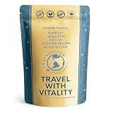 Natural Travel Pills - Traveling Supplement for Jet Lag Relief, Digestion, Immunity, Energy, Sleep, Circulation - Vacation and Long Flight Essentials for Men and Women - 30 Day Supply